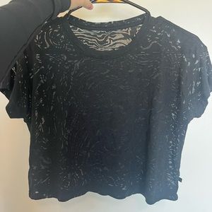 Lululemon sheer black t-shirt